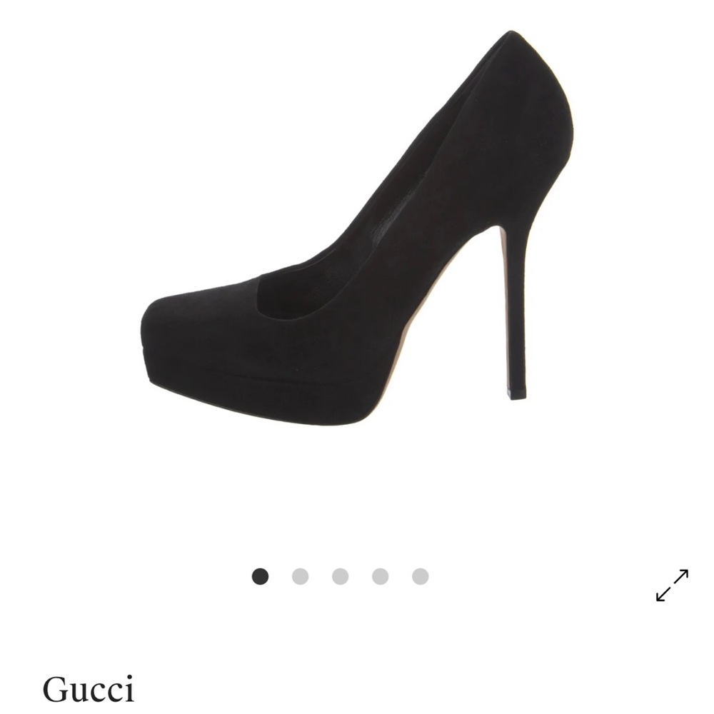Gucci Women's Classic Black Suede Heels